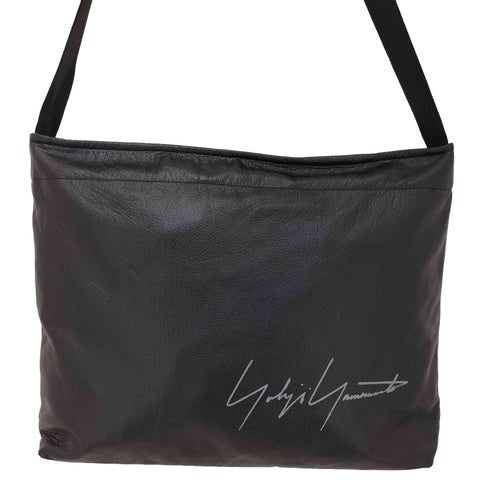 ヨウジヤマモト Yohji Yamamoto SIGNATURE LEATHER MINI TOTE BAG メンズ